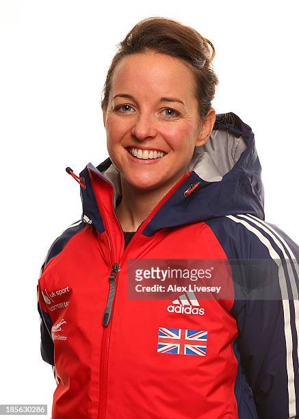 Louisa O'Riordan of the Team GB Skeleton Team poses for a portrait on October 15, 2013 in Lillehammer, Norway.
