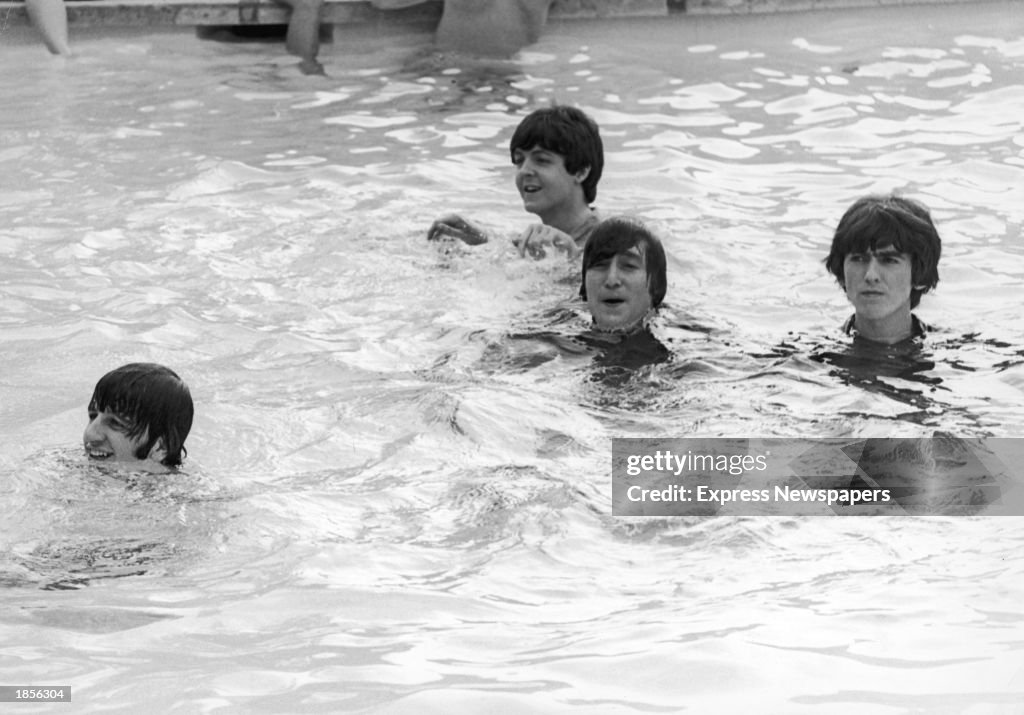 The Beatles In Swimming Pool