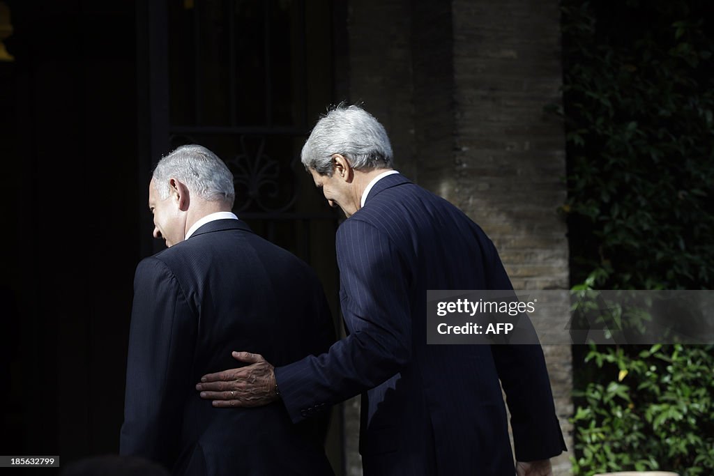 ITALY-US-ISRAEL-KERRY-NETANYAU