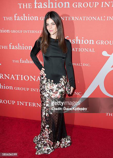 Julia Restoin Roitfeld attends the 30th Annual Night Of Stars presented by The Fashion Group International at Cipriani Wall Street on October 22,...