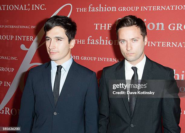 Designers Lazaro Hernandez and Jack McCollough attends the 30th Annual Night Of Stars presented by The Fashion Group International>> at Cipriani Wall...