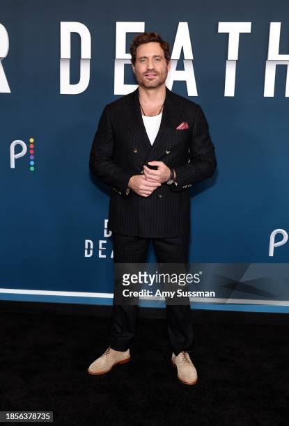 Édgar Ramírez attends the premiere of Peacock's "Dr. Death" Season 2 at Pacific Design Center on December 14, 2023 in West Hollywood, California.