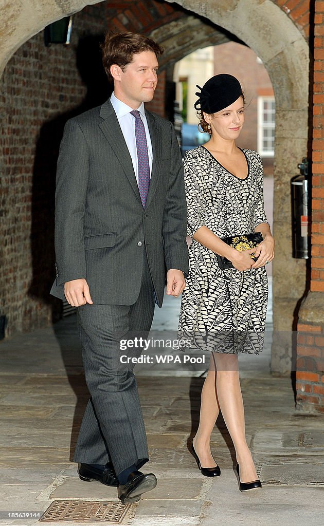 HRH Prince George Of Cambridge Is Christened At St James' Palace