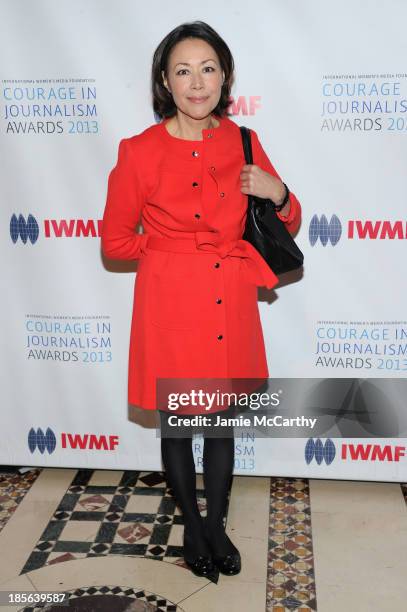 Ann Curry attend the International Women's Media Foundation's 2013 Courage In Journalism And Lifetime Achievement Awards at Cipriani 42nd Street on...