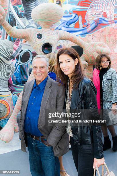 Daniel Hechter and guest attend the opening of the 40th edition of the FIAC International Contemporary Art Fair at Grand Palais on October 23, 2013...