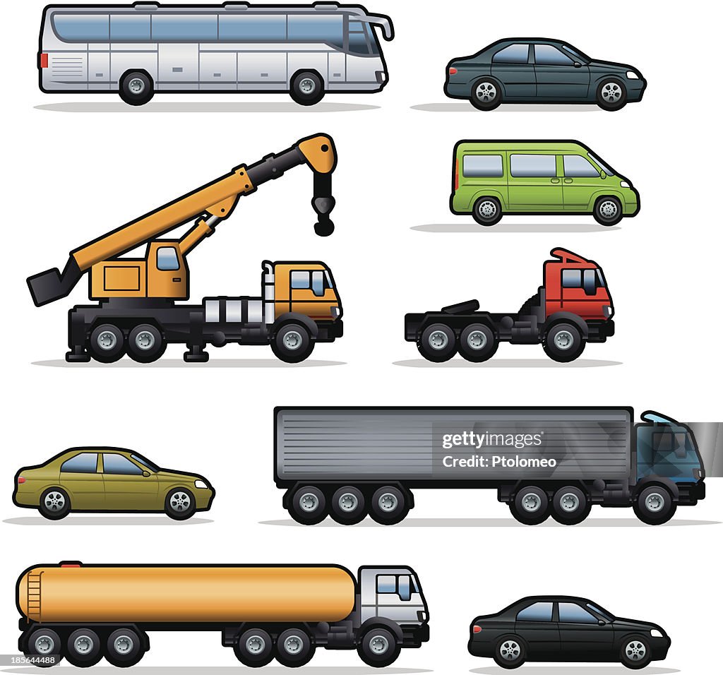 Vehicles of transportation and work