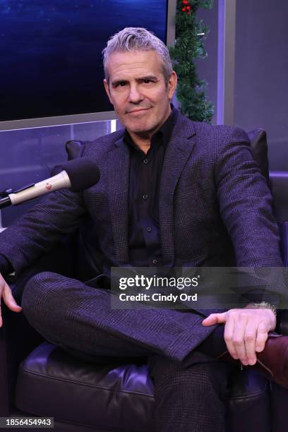 SiriusXM host Andy Cohen takes part in SiriusXM's Radio Andy Annual Holiday Hangout at SiriusXM Studios on December 14, 2023 in New York City.