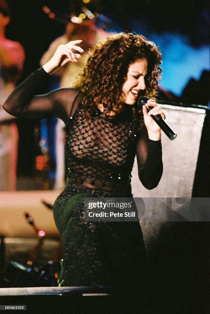 Gloria Estefan Performs At Birmingham NEC In 1996