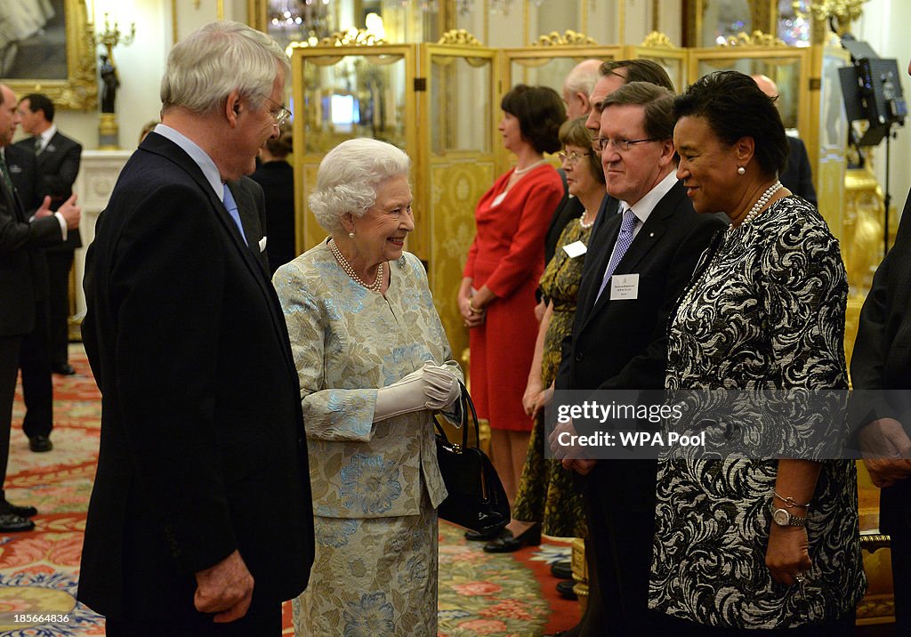 Reception For The Queen Elizabeth Diamond Jubilee Trust At Buckingham Palace