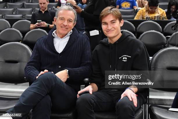 Bob Iger attends a basketball game between the Los Angeles Clippers and the Golden State Warriors at Crypto.com Arena on December 14, 2023 in Los...