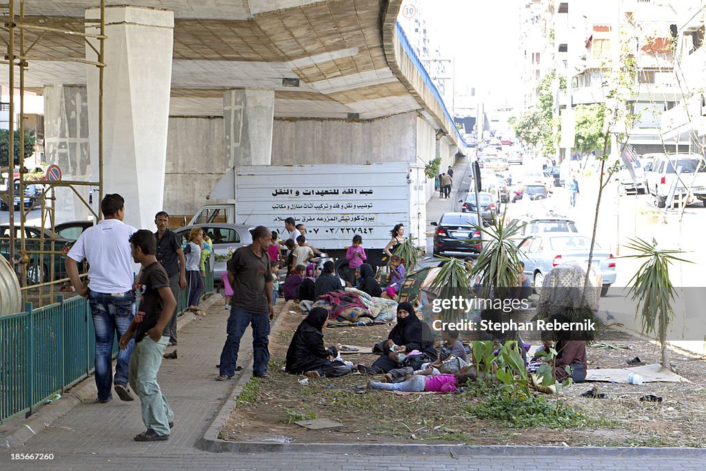 Syrian refugees in Beirut
