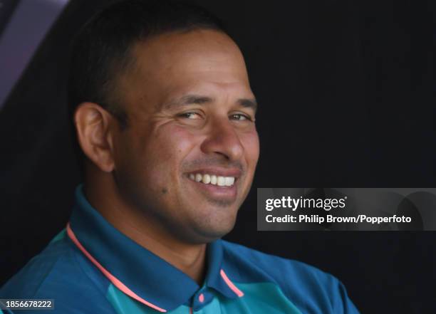 Usman Khawaja of Australia looks on during day two of the Men's First Test match between Australia and Pakistan at Optus Stadium on December 15, 2023...