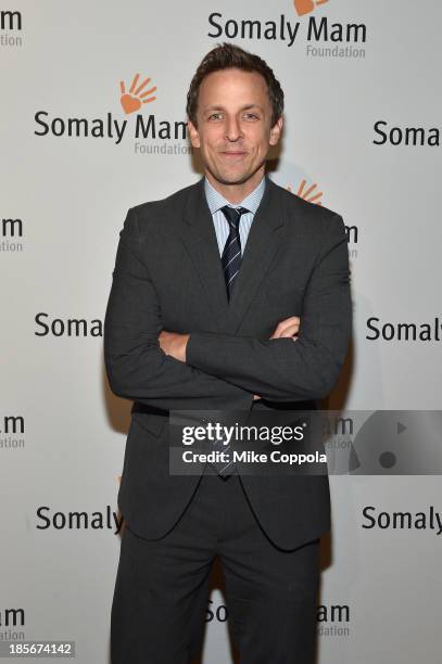 Actor Seth Meyers attends the Somaly Mam Foundation Gala "Life Is Love" at Gotham Hall on October 23, 2013 in New York City.