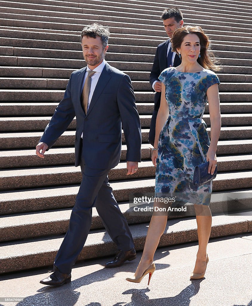 Prince Frederick And Princess Mary Of Denmark Visit Sydney