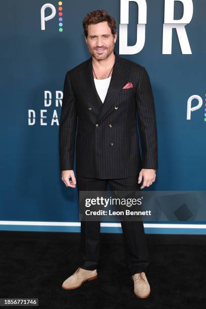 Édgar Ramírez attends the premiere of Peacock's "Dr. Death" Season 2 at Pacific Design Center on December 14, 2023 in West Hollywood, California.