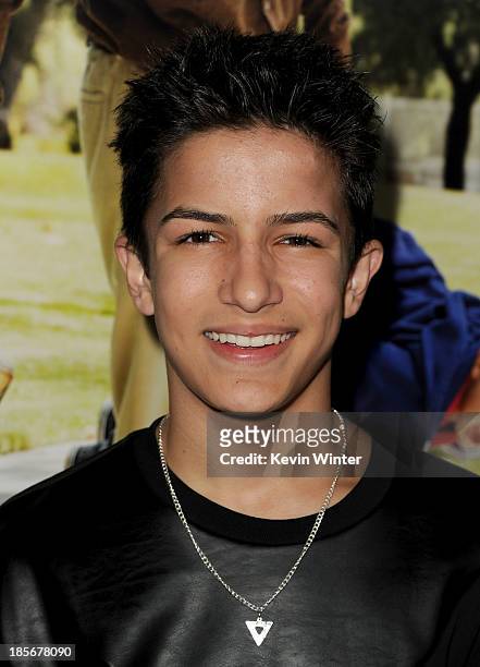 Actor Aramis Knight arrives at the premiere of Paramount Pictures' "Jackass Presents: Bad Grandpa" at TCL Chinese Theatre on October 23, 2013 in...