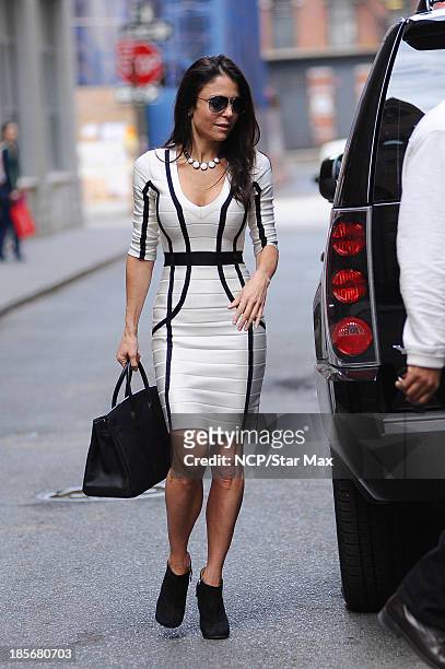 Personality Bethenny Frankel is seen on October 23, 2013 in New York City.