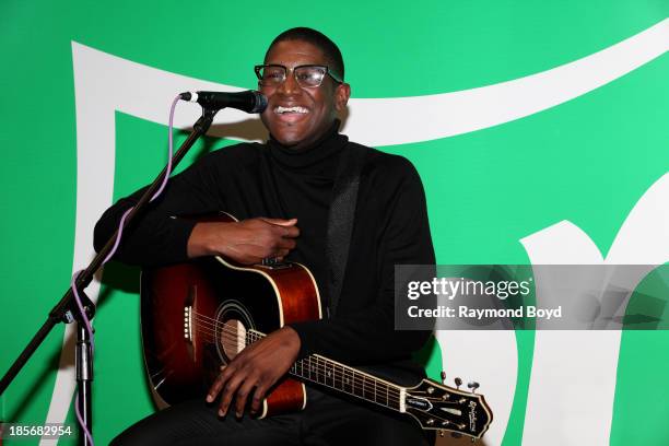 Singer, songwriter and producer Labrinth, is interviewed in the KISS-FM "Sprite Lounge" in Chicago, Illinois on OCTOBER 18, 2013.