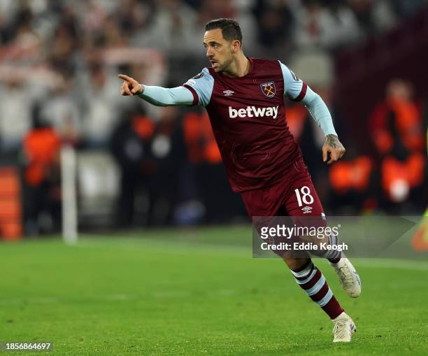 Danny Ings of West Ham United FC during the UEFA Europa League match at London Stadium on December 14, 2023 in London, England.
