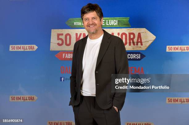 Italian actor Fabio De Luigi, participates in the Photocall of the film 50 Km all'ora Hotel St. Regis. Rome , December 14th, 2023