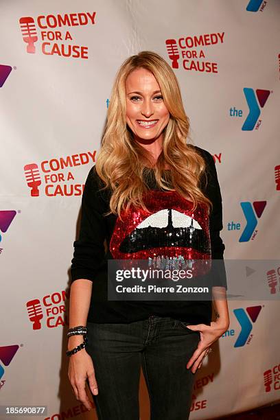 Actress Sadie Katz poses on the red carpet at the 10th annual "Comedy For A Cause" benefiting The Hollywood Wilshire YMCA at The Laugh Factory on...