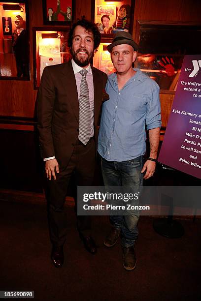 Actor Jonathan Kite and actor Mike O'Malley attend the 10th annual "Comedy For A Cause" benefiting The Hollywood Wilshire YMCA at The Laugh Factory...