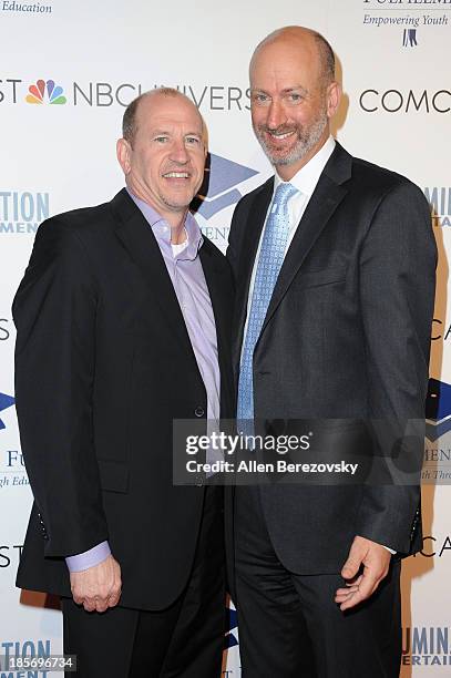 Vice Chairman of Paramount Pictures Rob Moore and CEO of Fulfillment Fund Kenny Rogers attend the Fulfillment Fund Stars 2013 Benefit Gala at The...