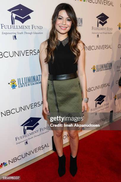 Actress Miranda Cosgrove attends the STARS 2013 Benefit Gala By The Fulfillment Fund at The Beverly Hilton Hotel on October 23, 2013 in Beverly...