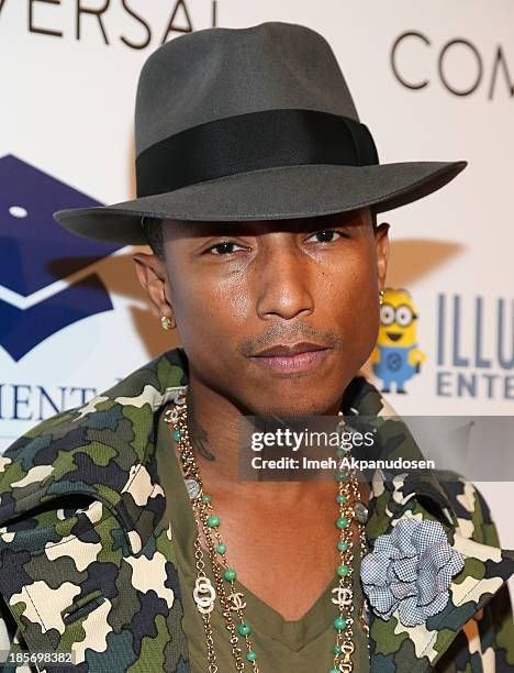 Singer/songwriter Pharrell Williams attends the STARS 2013 Benefit Gala By The Fulfillment Fund at The Beverly Hilton Hotel on October 23, 2013 in...