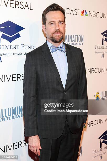 Actor Ed Helms attends the STARS 2013 Benefit Gala By The Fulfillment Fund at The Beverly Hilton Hotel on October 23, 2013 in Beverly Hills,...