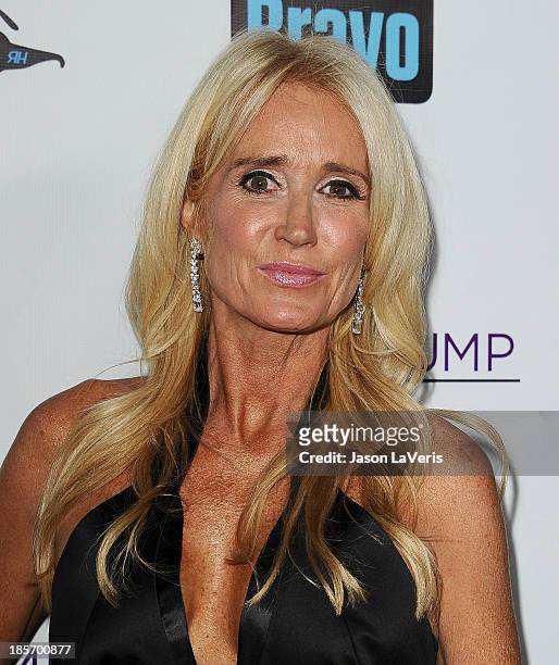 Kim Richards attends the "The Real Housewives of Beverly Hills" and "Vanderpump Rules" premiere party at Boulevard3 on October 23, 2013 in Hollywood,...