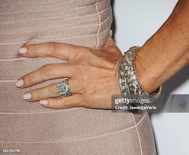 Kyle Richards attends the "The Real Housewives of Beverly Hills" and "Vanderpump Rules" premiere party at Boulevard3 on October 23, 2013 in...