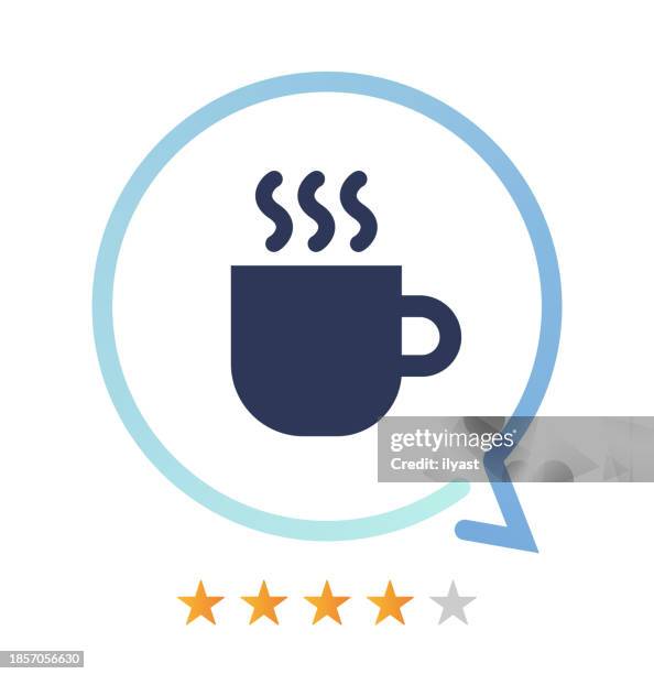 coffee vector icon - checking temperature stock illustrations