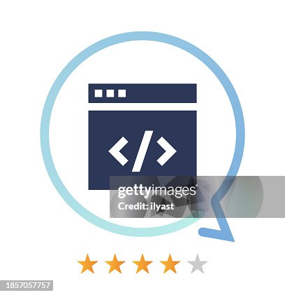 Coding Vector Icon Coding Vector Icon