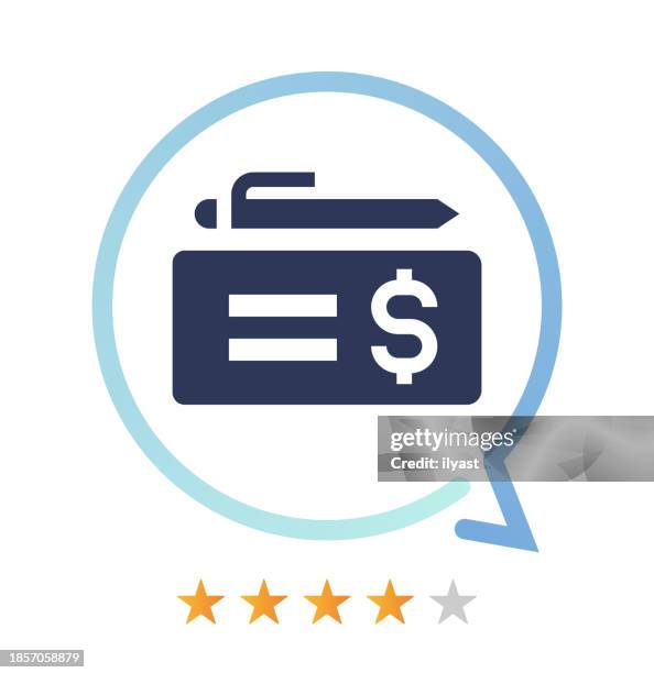 pay check vector icon - digital payroll stock illustrations