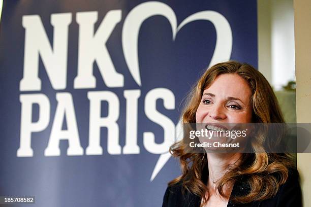 Nathalie Kosciusko-Morizet, Right-wing UMP Party candidate for mayoral elections in Paris attends a press conference on October 24, 2013 in Paris,...