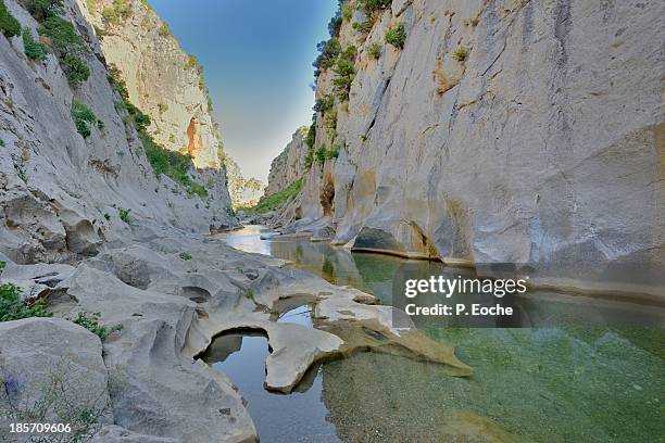 gorge gouleyrous - aude imagens e fotografias de stock