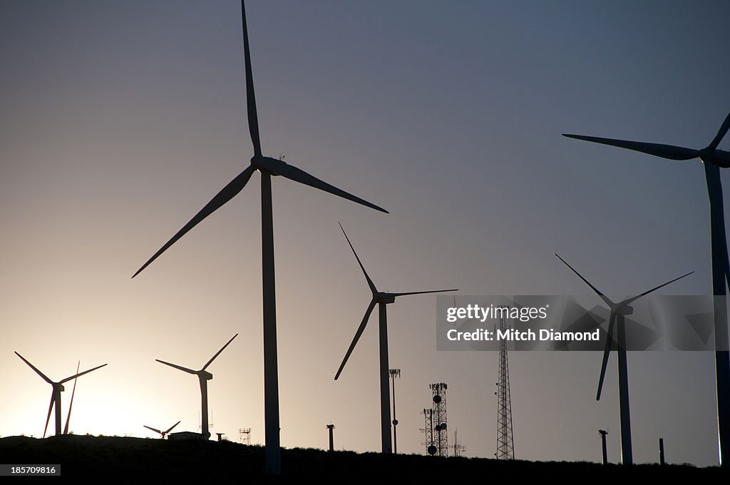 Desert wind turbines