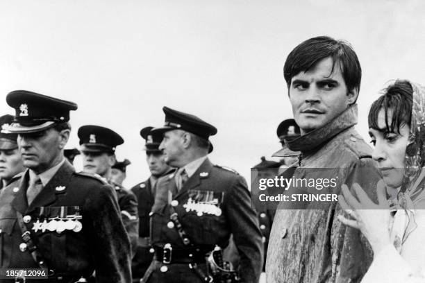 Photo taken on June 21, 1965 shows Belgian actor Jean Claude Drouot, well known for his role in the TV series Thierry La Fronde from 1963 until 1966,...