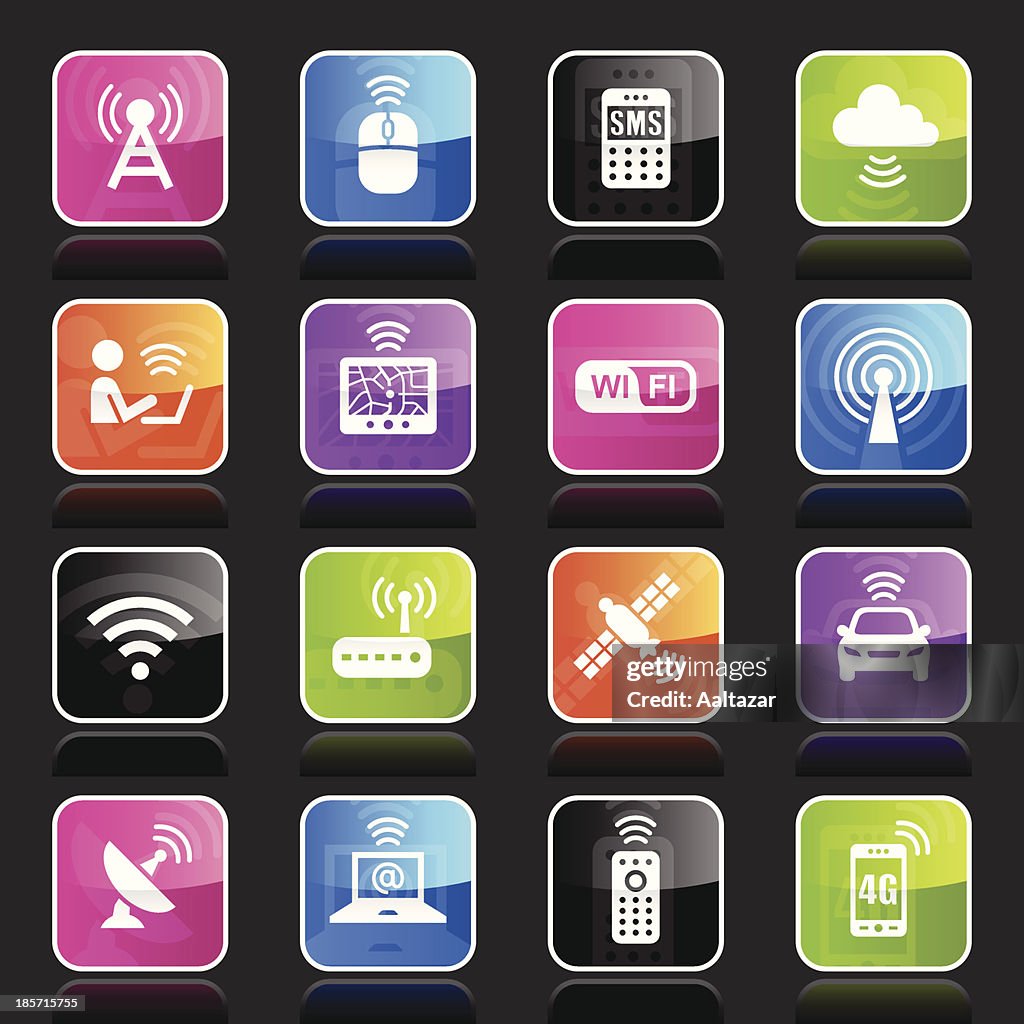 Ubergloss Icons - Wireless Technology