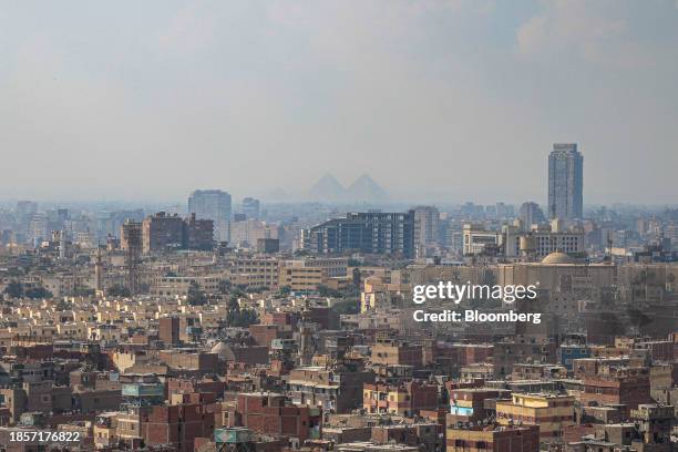 Residential and commercial buildings on the city skyline, viewed from the Citadel of Saladin, in Cairo, Egypt, on Monday, Dec. 18, 2023. Egyptian...