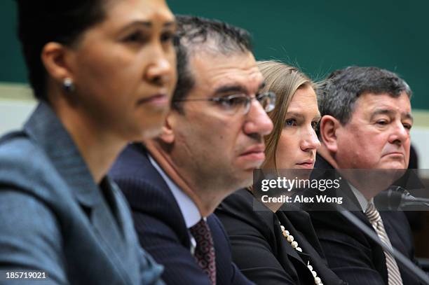 Senior vice president of CGI Federal Cheryl Campbell, group executive vice president for Optum/QSSI Andrew Slavitt, corporate counsel for Equifax...