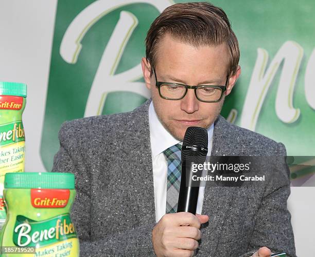 Bravo's Top Chef All Star winner Richard Blais hosts a Benefiber cooking competition at Herald Square on October 24, 2013 in New York City.