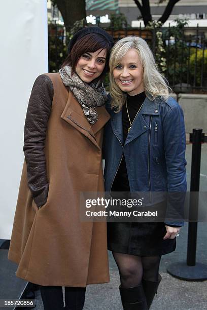 Krysta Rodriguez and Elisa Zied attend the NYC Benefiber cooking competition hosted by Bravo's Top Chef All Stars winner Richard Blais at Herald...