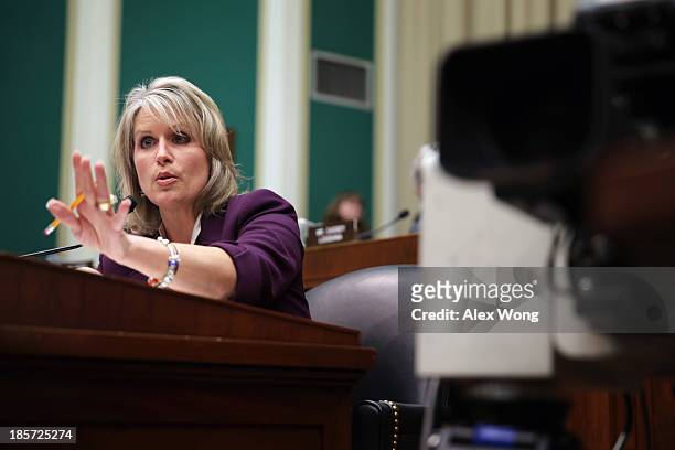 Rep. Renee Ellmers speaks during a hearing on implementation of the Affordable Care Act before the House Energy and Commerce Committee October 24,...