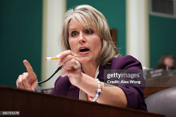 Rep. Renee Ellmers speaks during a hearing on implementation of the Affordable Care Act before the House Energy and Commerce Committee October 24,...