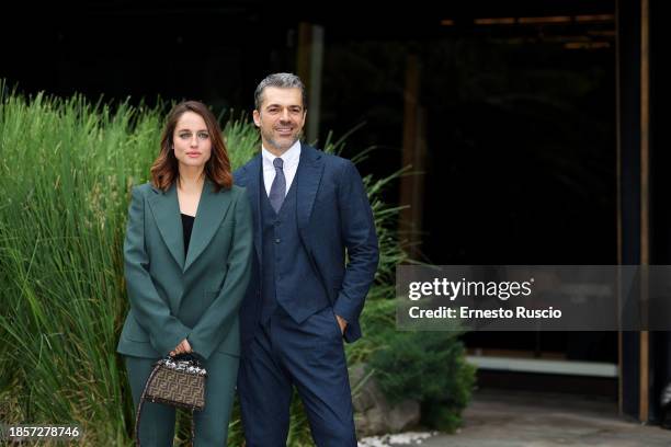 In this image released on Dec. 15th, Matilde Gioli and Luca Argentero attend the photocall for the tv series "DOC. Nelle Tue Mani" at RAI on December...