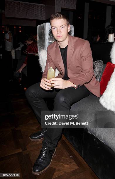 Will Poulter attends the launch of the W Republic of Verbier takeover at W London - Leicester Square on October 24, 2013 in London, England.