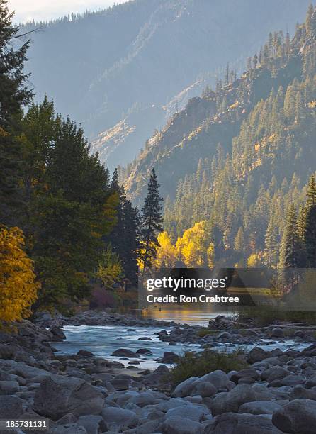 fall foilage, tumwater canyon - tumwater stock pictures, royalty-free photos & images