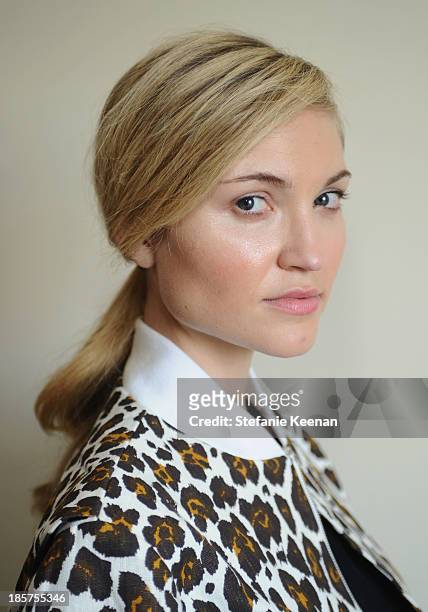 General view of atmosphere at the CFDA/Vogue Fashion Fund Fashion Show Backstage Beauty by MAC Cosmetics and Living Proof at Chateau Marmont on...